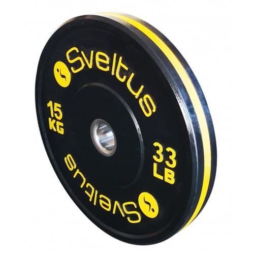 SVELTUS - Disque olympique training 15 kg x1