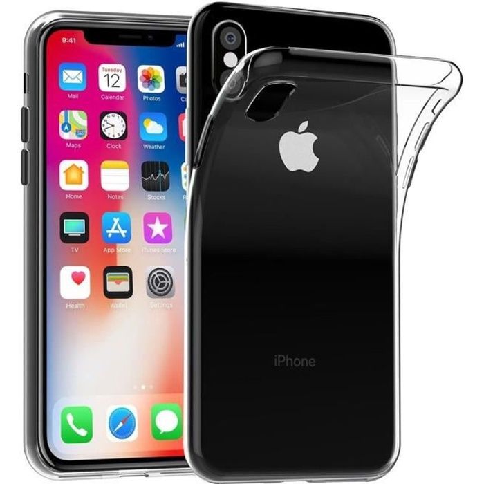 coque silicone transparent iphone X