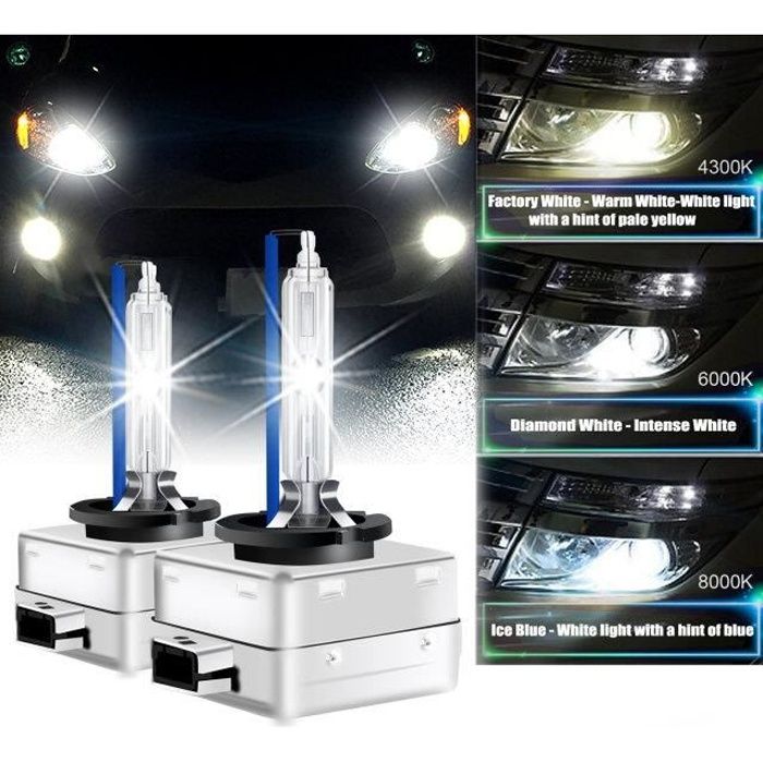 D3S D3R Ampoule Xénon Feu HID Winpower Lampe Remplacement 35W 8000K Phare Avant lot de 2 pour Audi/BMW/Chevrolet/Chrysler/Citroen