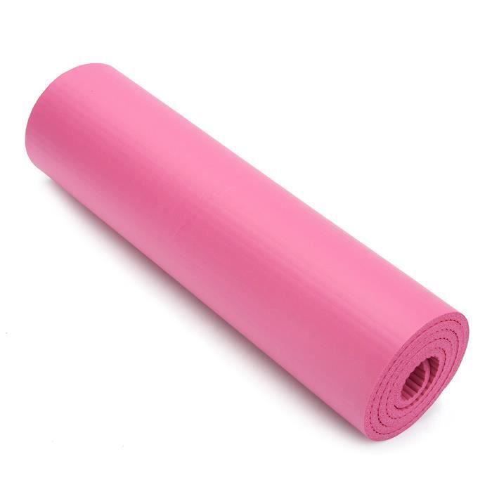 za001-Pliable Tapis de Yoga Antidérapant Epais Mat Gymnastique Fitness Exercise Sport Rose