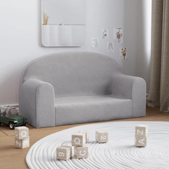 vidaXL Canapé pour Enfants 2 Places Siège avec Accoudoirs Fauteuil avec Dossier pour Tout-Petits Meuble de Chambre 357011