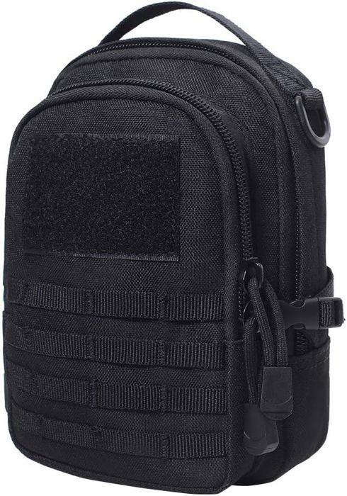 Pochette Tactique Molle Mini - 10x8.5x4 Cm - Polyester Imperméable - Pour Ceinture Ou Poche - 4