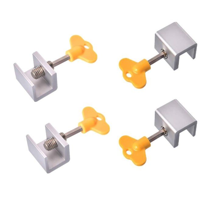 Automatique Verrou De Porte, 4 Pièces Loquet En Aluminium, Verrouillage Fenêtre, Fenêtre Porte