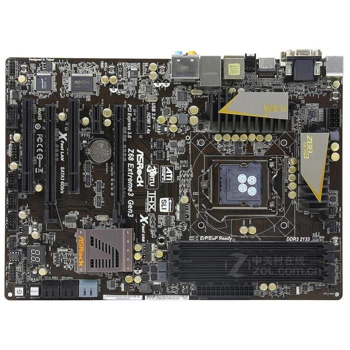 Carte mère ASRock Z68 Extreme3 Gen3 Intel Z68 LGA 1155 4xDDR3 32GB ATX - Asrock