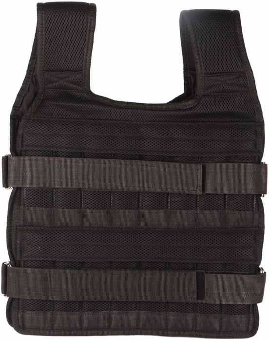 Gilet Lesté MVRK Réglable - 20 Lb - Fitness Tactique MOLLE Noir