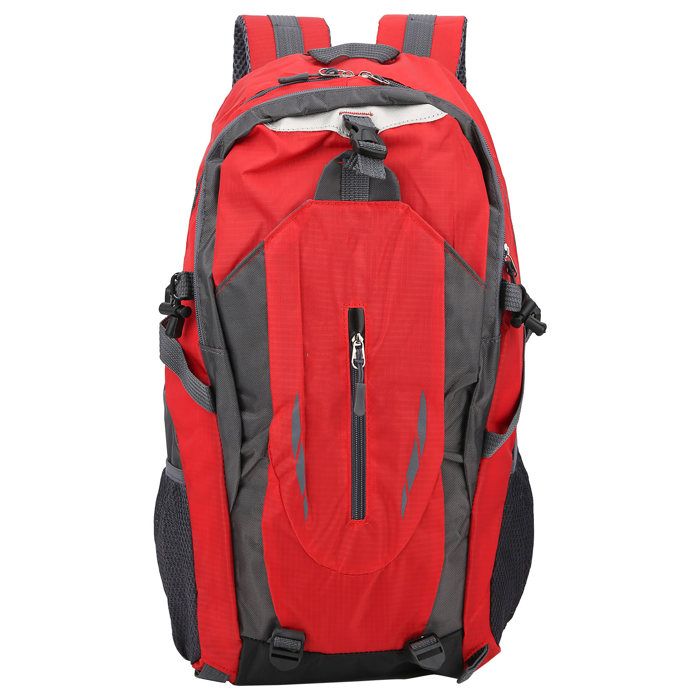 Sac à dos - OKUMGGYJ - 40L - Étanche - Rouge - Pour randonnée et camping
