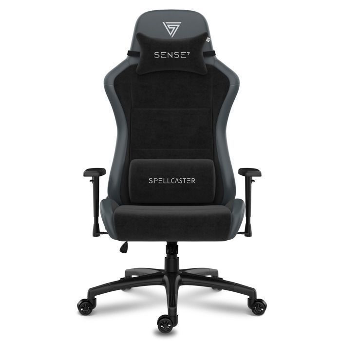 Chaise Gaming - SENSE7 - Spellcaster FUKU XL - Cuir Éco & Alcantara - Inclinaison 160° - Accoudoirs Réglables