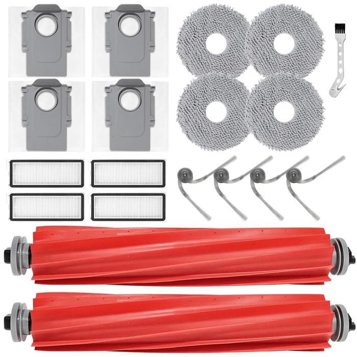 26 Accessoires De Rechange Pour Robot Aspirateur-laveur Roborock QV35A/35S/QR798/598 - Filtres, Serpillières, Brosses