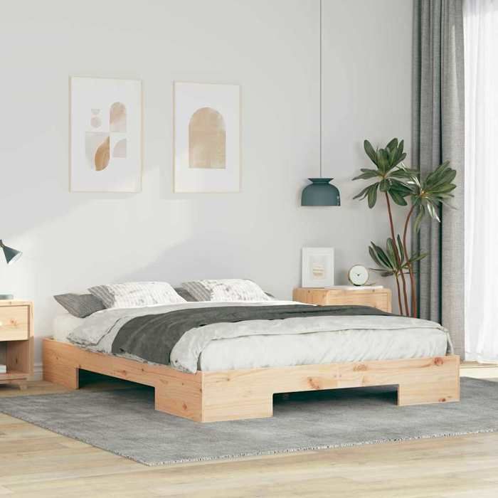 vidaXL Cadre de lit Marron 160 x 200 cm 873022