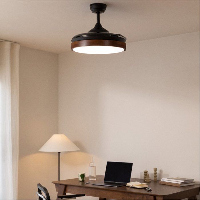 Ventilateur de plafond - Create - Avec lumière - Pales rétractables - Silencieux - LED - Create