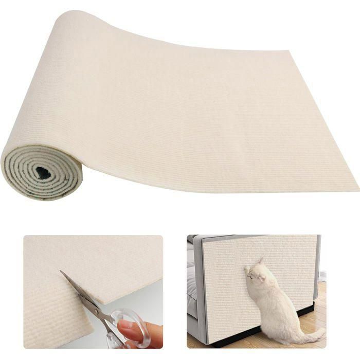 Comparer les prix de Protection Canape Chat Anti Griffe 40×200 cmDIY Protege Canape Griffe ChatGriffoir Chat Canapé Auto-adhésifs - Beige Label YYV