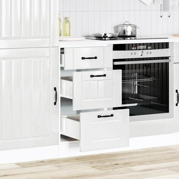 Promo printempsMeuble bas de cuisine « Lucca » Bois dingénierie blanc brillant - S1302880