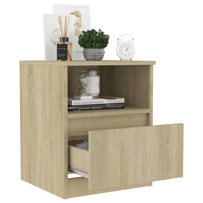 Magnifique Tables de chevet (2 PCS) - ZENCORE - Lot de 2 armoires de chevet - Chêne sonoma 40x40x50cm Aggloméré M8774109