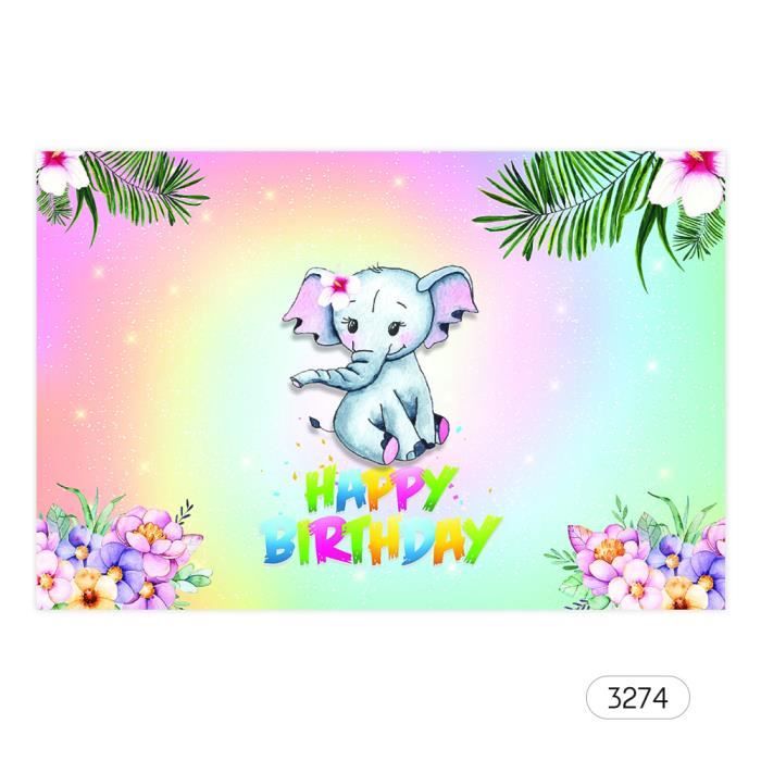 7 5ft Joyeux Anniversaire Dessin Anime Toile De Fond Bebe Douche Enfant Anniversaire Photographie Fond Tissu Enfants Carnaval U Prix Pas Cher Cdiscount