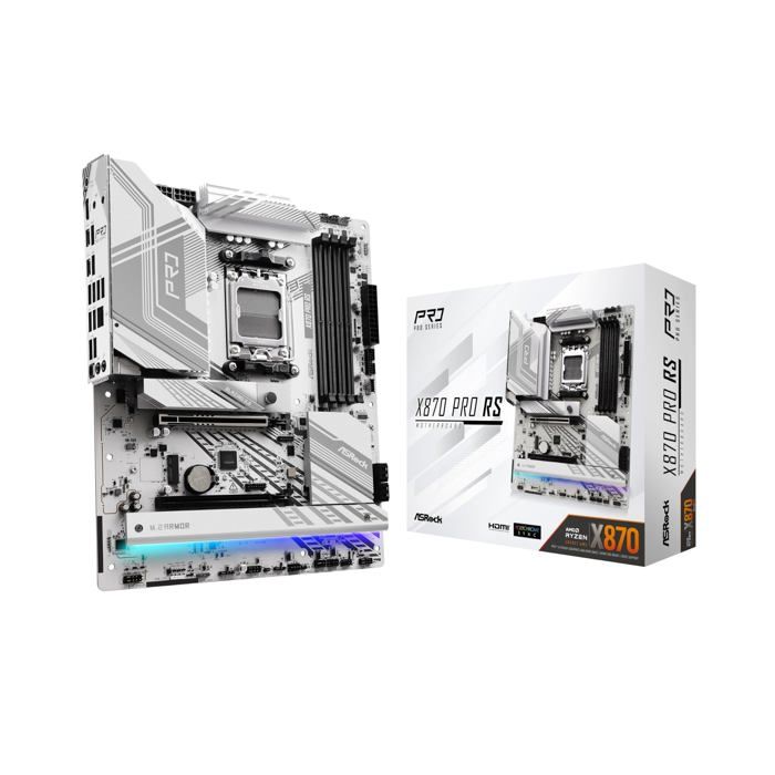 Carte mère – ASRock – X870E Pro RS – AM5 – ATX – 64 Go RAM max