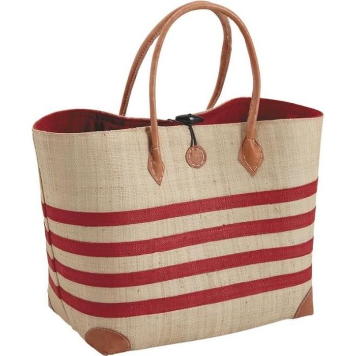 Cabas panier en rabane