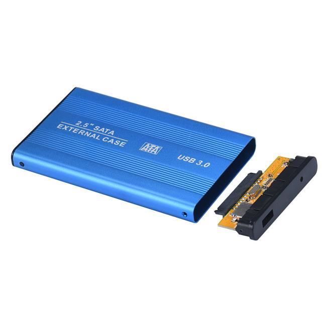 USB 3.0 Disque dur externe SATA Disque dur 2,5 pouces boîte de boîtier  externe, cas HDD 2.5 pouces - Cdiscount Informatique