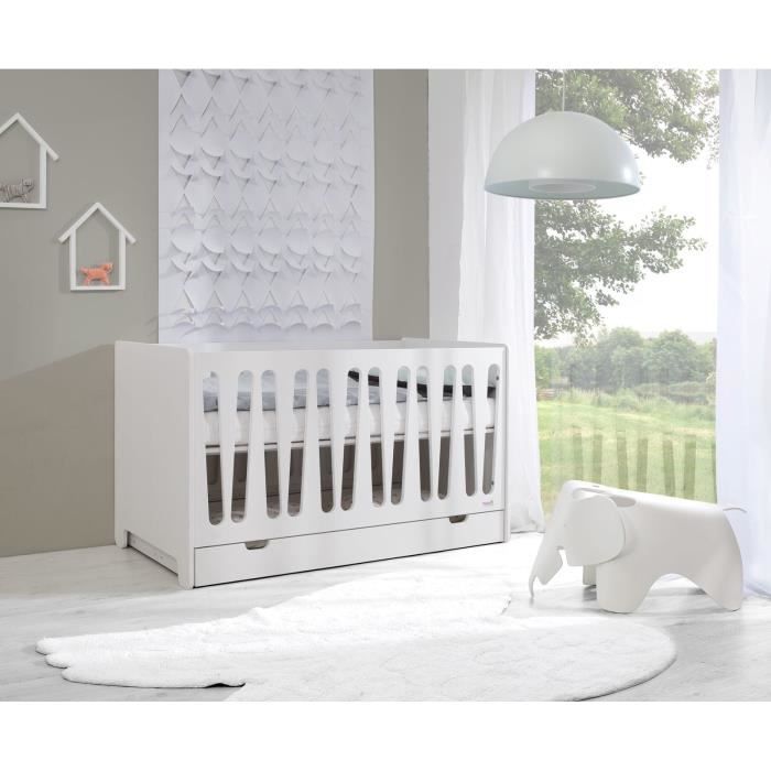 Lit Bebe 70x140 Cm Avec Tiroir De Rangement Moon Cdiscount Puericulture Eveil Bebe