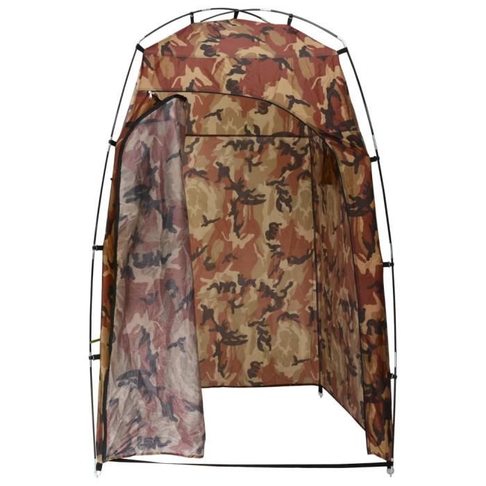 Tente de vestiaire/WC/Douche Camouflage - LIA - 130 x 130 x 210 cm - Imperméable - Mixte - Camping