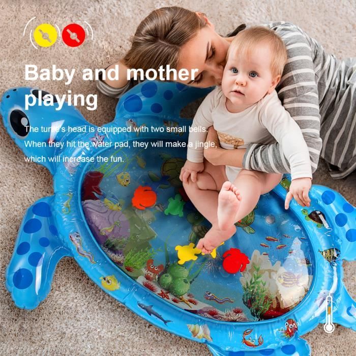Stillcool 1 90cm Tapis D Eau Matelas Gonflable Dessin Tortue Jeu Enfant Bebe Avec Parents Cdiscount Jeux Jouets