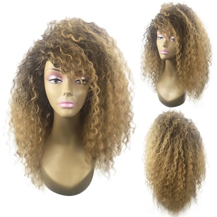 perruque afro blonde