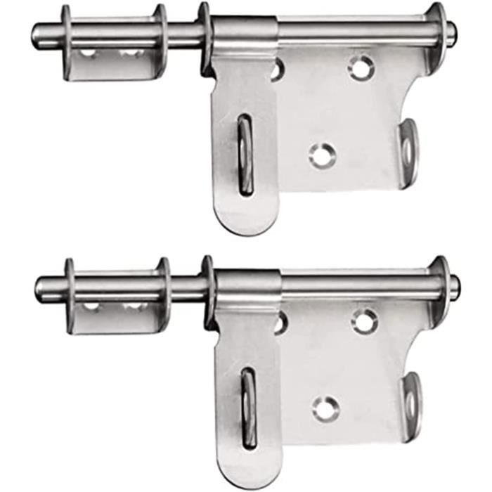 Loquet De Porte En Acier Inoxydable 10 Cm Avec Serrure Laiton - Sécurité Renforcée Pour Armoire, Abri De Jardin, Tiroir - 7