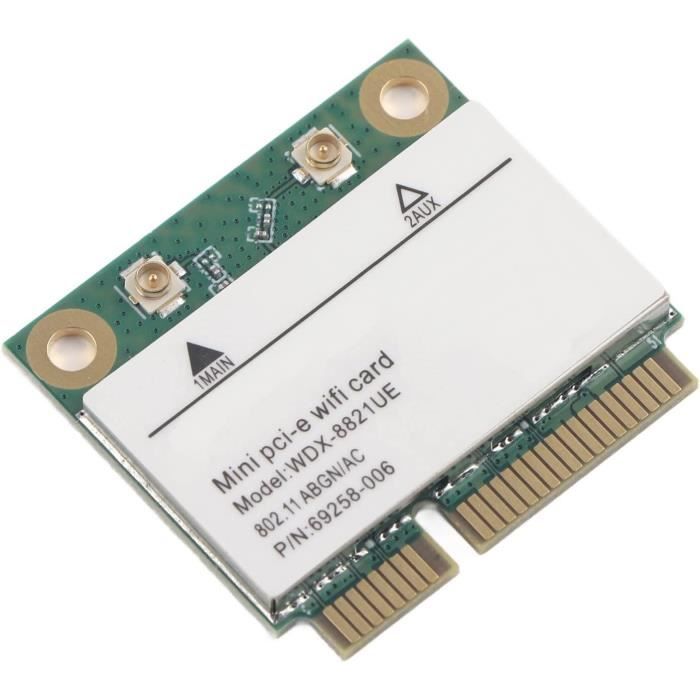 Carte WiFi Mini PCI-E Double Bande 300 Mbps 2.4G/5Ghz + Bluetooth 4.0 – AR5B22 – Upgrade WiFi Ordinateur Portable & PC