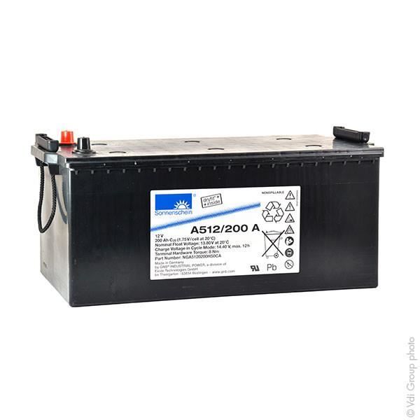 Batterie plomb etanche gel A512/200A 12V 200Ah A-GNB Sonnenschein A500 -  Cdiscount Auto