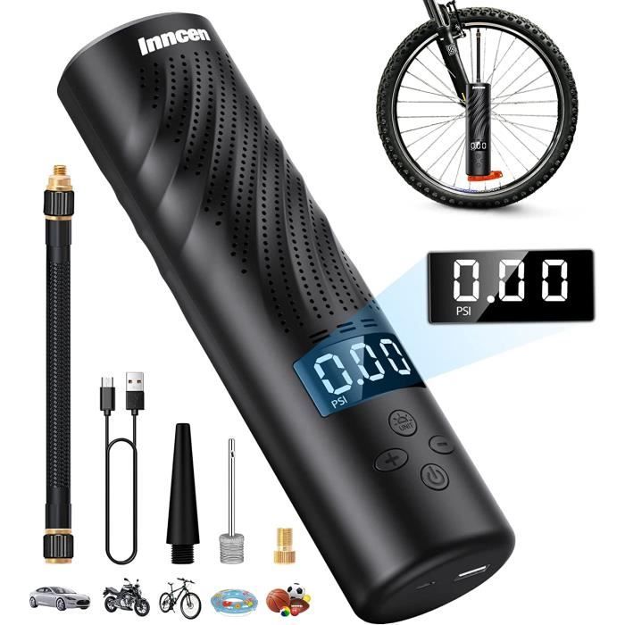 Pompe à Vélo électrique 150psi, Pompe Velo Electrique, Compresseur à Air  Portatif, Mini Compresseur, Portable Gonfleur pour Vel A52 - Cdiscount Sport