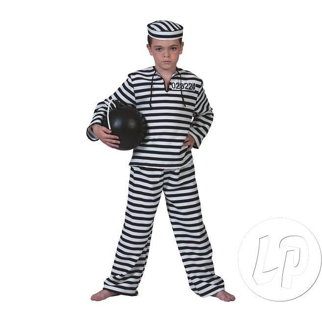 Costume De Prisonnier Orange - Déguisement Adulte Avec Panneau D'info Et Carte - Carnaval Halloween - 2