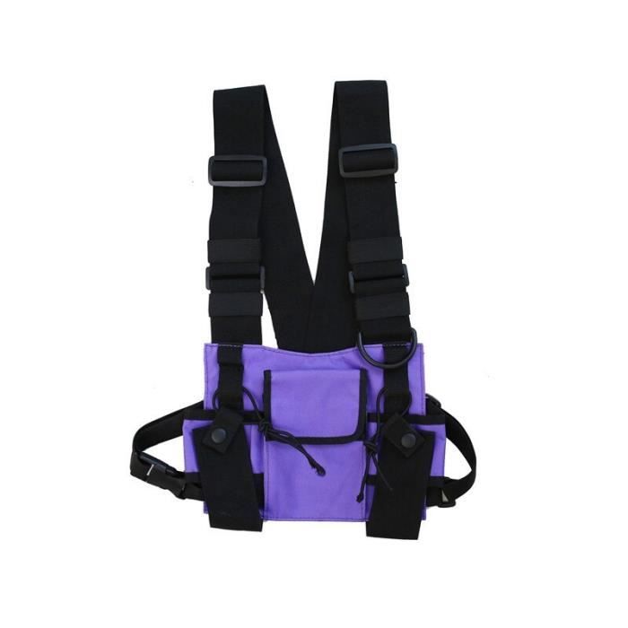 Sac De Poitrine GAESHOW Style Hip-hop | Imperméable Oxford | Réglable | Pour Sport, Randonnée, Voyage