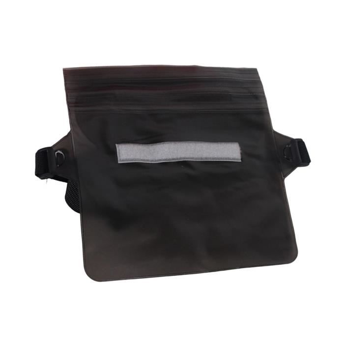 SERMILITAR Sac étanche En PVC Résistant Avec Valve D'air Noir Pour Randonnée, Militaire, Extérieur