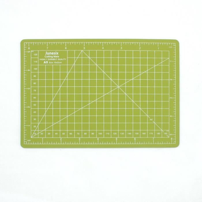 Vhbw tapis de découpe, planche de découpe A5, vert, avec quadrillage pour coudre, bricoler, faire du patchwork | Leroy Merlin