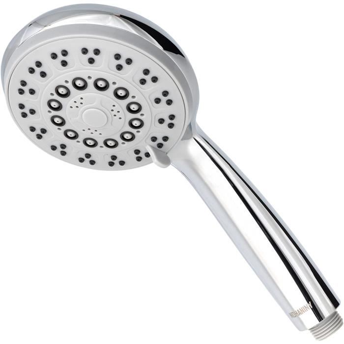 NOHANINY Pommeau de douche multifonction haute pression avec 5 jets, pommeau de douche universel