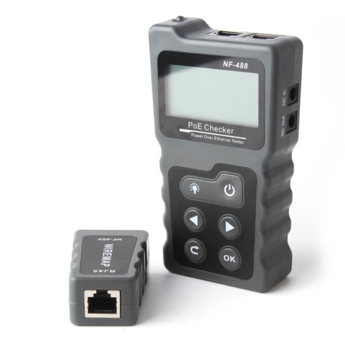 Testeur De Câble Réseau Kolsol AT226-C | Écran LCD, Test RJ45/RJ11/BNC, Détection POE/PING - Professionnel