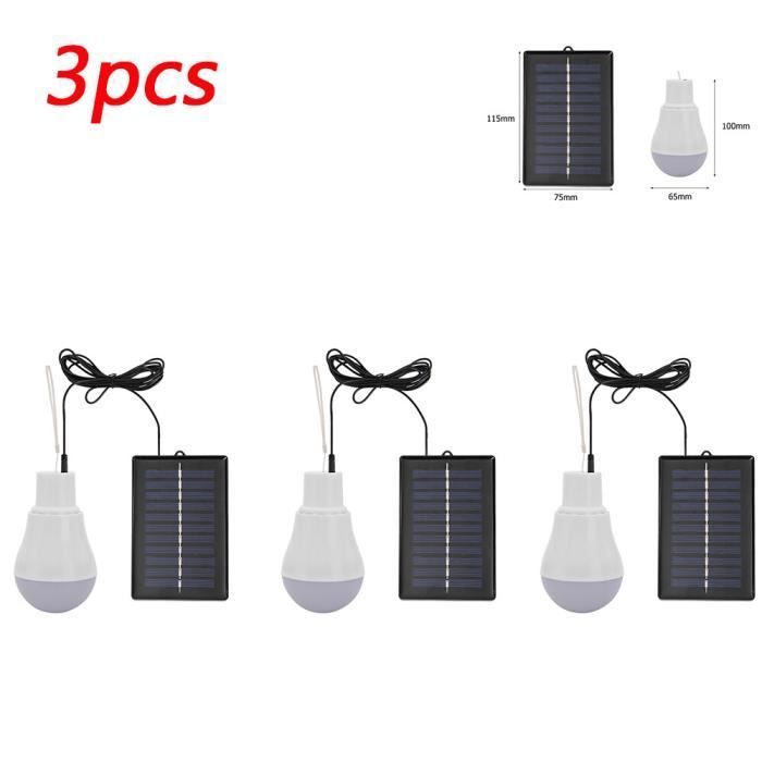 Lampes camping,Ampoule LED solaire Portable,panneau d'alimentation