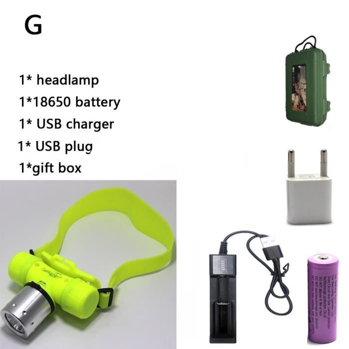 Lampe Frontale Tactique Bailong – CREE XM-L T6 – 1800 Lumens – Zoom IPX4