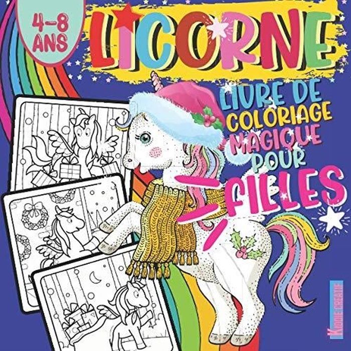 LICORNE: Livre de coloriage licorne magique pour fille de 4-8 ans : Dessins  amusants et belles images à colorier pour enfants livre - Cdiscount Jeux -  Jouets