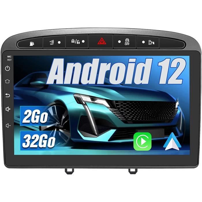AWESAFE Autoradio Carplay pour Peugeot 308/408(2007-2013) 9 Pouces,Android  12 [2Go+32Go] avec GPS/Android Auto/WiFi/DSP/FM/Commande - Cdiscount Auto