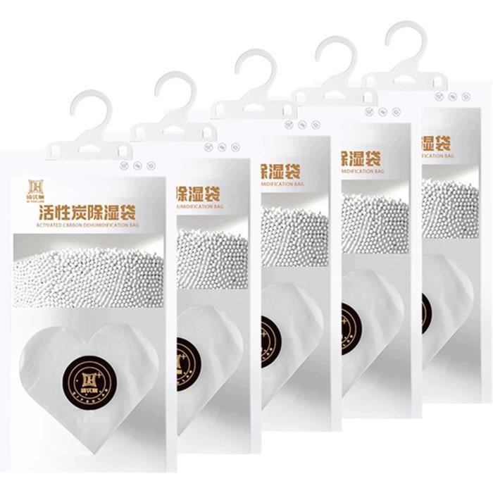 Sachet Anti Humidité, Absorbeur D'Humidité Placard, Absorbeur D'Humidité, Deshumidificateur D