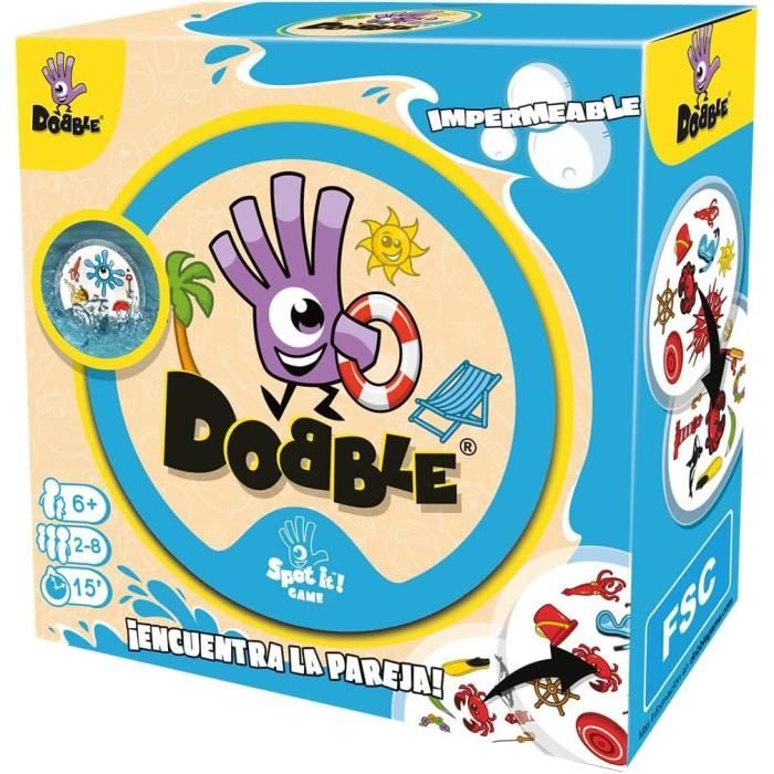 Asmodee Dobble – Gioco Di Carte In Spagnolo – Velocità E Osservazione – Da 2 A 8 Giocatori – Versione Importata
