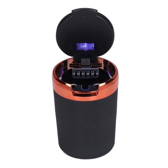 Cendrier De Voiture Avec éclairage LED Bleu – Couvercle Anti-odeur, Intérieur Amovible, Idéal Pour La Maison Et Les Voyages - 5