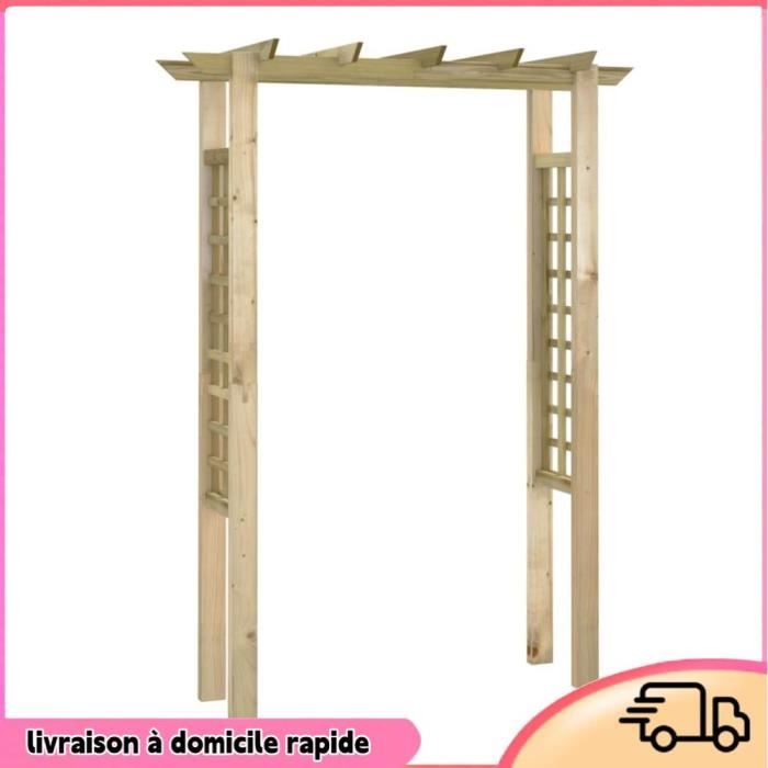 Cocosity Arche pour rosiers 150 x 60 x 204 cm bois imprégné - 7894202871796