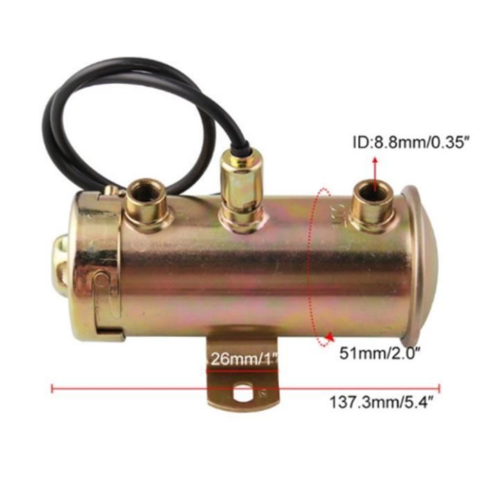 Pompe à Carburant 12V Pour Facet FEP87SV - Acier Et Cuivre, Référence 27149-2093, Installation Facile