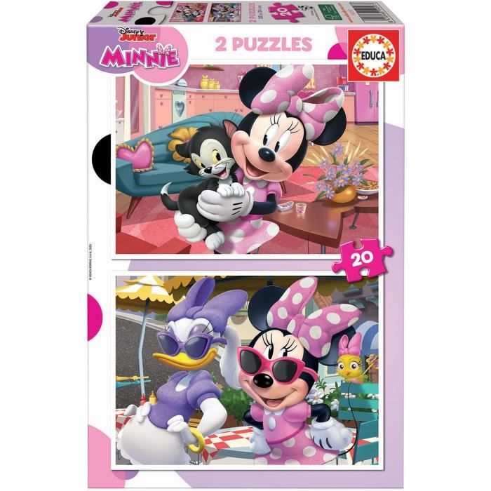 Puzzle Minnie - EDUCA - 2x20 pièces - Pour enfants de 4 ans et plus