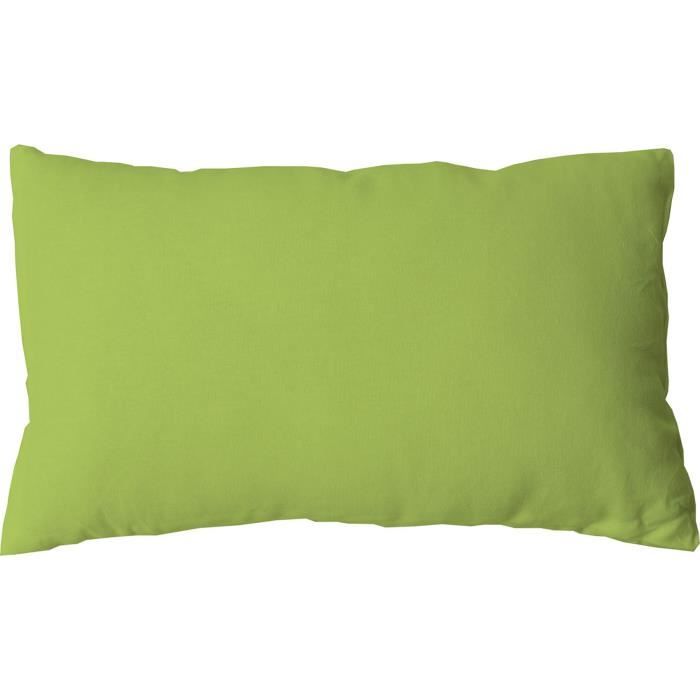 Coussin 30 x 50 cm LOLA 100 coton coloris ANIS Cdiscount Maison