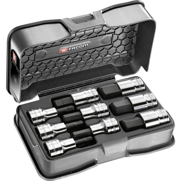 Facom - FCMSTMJ9 - Coffret à douilles 6 pans 1/2 - 9 pièces (Import Grande Bretagne)