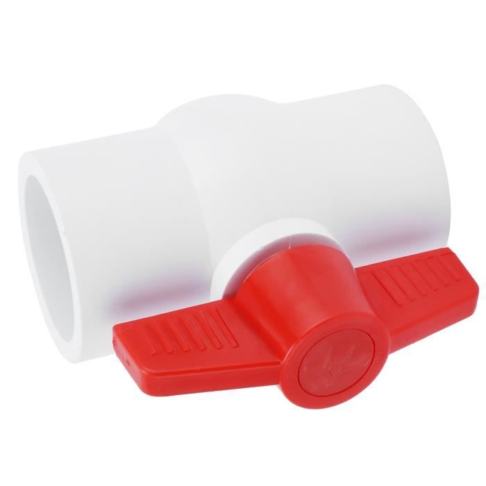 Robinet à Boisseau Sphérique PVC 50mm - Vanne D'Arrêt Pour Aquarium Et Tuyau D'Alimentation En Eau