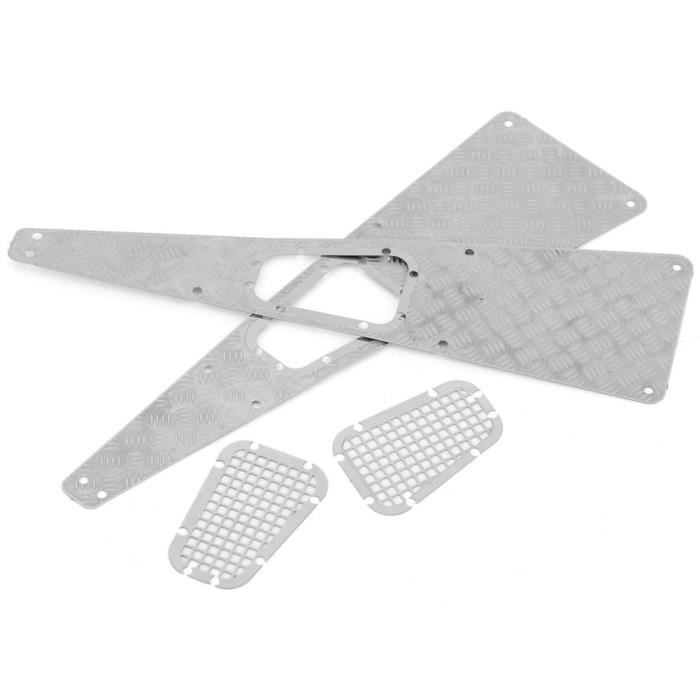 Plaques De Protection En Métal Pour RC Crawler AXIAL RBX10 Ryft 1/10 – Kit De Renfort Argenté