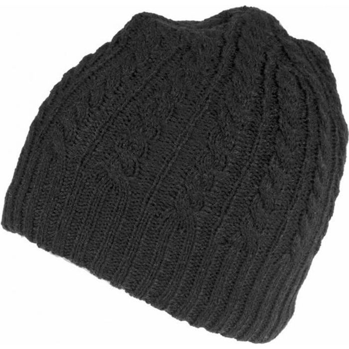 Bonnets noirs en acrylique pour femme